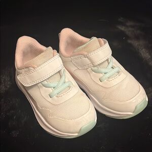 Athletic Works Baby White and Mint Mesh Joggers